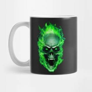 Flaming Skull Mug